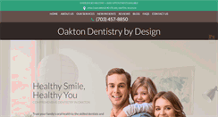 Desktop Screenshot of oaktondentistrybydesign.com