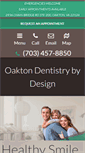 Mobile Screenshot of oaktondentistrybydesign.com